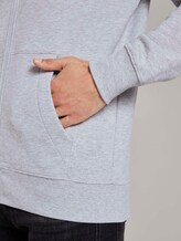 Kapuzen-Sweatjacke mit kleinem Print - Männer - Light Stone Grey Melange Kapuzen-Sweatjacke mit kleinem Print - Männer - Light Stone Grey Melange - 10 - TOM TAILOR Denim
