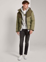 Kapuzen-Sweatjacke mit kleinem Print - Männer - Light Stone Grey Melange Kapuzen-Sweatjacke mit kleinem Print - Männer - Light Stone Grey Melange - 3 - TOM TAILOR Denim