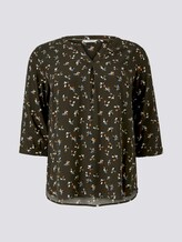 Patterned Henley blouse - Women - rosin flower pattern Patterned Henley blouse - Women - rosin flower pattern - 7 - My True Me