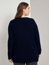 Curvy - Pullover mit Streifenstruktur - Frauen - Sky Captain Blue Curvy - Pullover mit Streifenstruktur - Frauen - Sky Captain Blue - 2 - My True Me