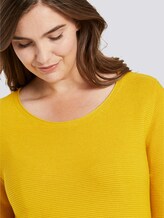 Curvy - Pullover mit Streifenstruktur - Frauen - wood green Curvy - Pullover mit Streifenstruktur - Frauen - wood green - 10 - My True Me