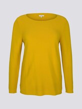Curvy - Pullover mit Streifenstruktur - Frauen - wood green Curvy - Pullover mit Streifenstruktur - Frauen - wood green - 7 - My True Me