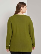 Pullover mit Streifenstruktur - Frauen - california sand yellow Pullover mit Streifenstruktur - Frauen - california sand yellow - 2 - My True Me
