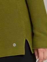 Pullover mit Streifenstruktur - Frauen - california sand yellow Pullover mit Streifenstruktur - Frauen - california sand yellow - 9 - My True Me