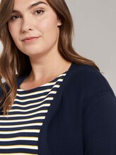 Strukturierter Cardigan - Frauen - Sky Captain Blue Strukturierter Cardigan - Frauen - Sky Captain Blue - 9 - My True Me