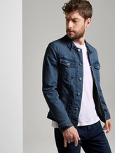 Trucker Jeansjacke im Used-Look - Männer - light stone wash denim Trucker Jeansjacke im Used-Look - Männer - light stone wash denim - 5 - TOM TAILOR