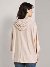 Lockerer Kapuzenpullover - Frauen - desert sand melange Lockerer Kapuzenpullover - Frauen - desert sand melange - 2 - TOM TAILOR