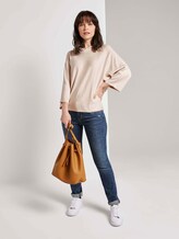 Lockerer Kapuzenpullover - Frauen - desert sand melange Lockerer Kapuzenpullover - Frauen - desert sand melange - 3 - TOM TAILOR