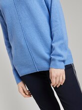 Pullover mit V-Ausschnitt - Frauen - sea blue melange Pullover mit V-Ausschnitt - Frauen - sea blue melange - 10 - TOM TAILOR