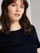 Kurzarm-Kleid mit Taschen - Frauen - Sky Captain Blue Kurzarm-Kleid mit Taschen - Frauen - Sky Captain Blue - 9 - TOM TAILOR
