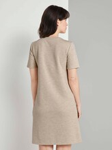 Kurzarm-Kleid mit Taschen - Frauen - desert sand melange Kurzarm-Kleid mit Taschen - Frauen - desert sand melange - 2 - TOM TAILOR