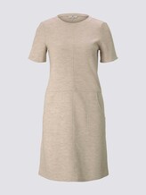 Kurzarm-Kleid mit Taschen - Frauen - desert sand melange Kurzarm-Kleid mit Taschen - Frauen - desert sand melange - 7 - TOM TAILOR