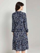 Gemustertes Midikleid mit Volants - Frauen - blue flower design Gemustertes Midikleid mit Volants - Frauen - blue flower design - 2 - TOM TAILOR