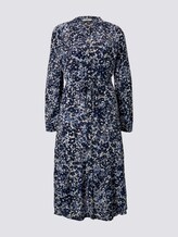 Gemustertes Midikleid mit Volants - Frauen - blue flower design Gemustertes Midikleid mit Volants - Frauen - blue flower design - 7 - TOM TAILOR
