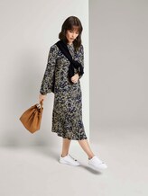 Printed dress with ruffles - Women - yellow flower design Printed dress with ruffles - Women - yellow flower design - 3 - TOM TAILOR