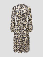 Gemustertes Midikleid mit Volants - Frauen - khaki yellow camouflage design Gemustertes Midikleid mit Volants - Frauen - khaki yellow camouflage design - 7 - TOM TAILOR