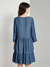 Tencel-Jeanskleid mit Volants - Frauen - light stone wash denim Tencel-Jeanskleid mit Volants - Frauen - light stone wash denim - 2 - TOM TAILOR