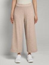 Weiche Culotte-Hose aus Strick - Frauen - cozy beige melange Weiche Culotte-Hose aus Strick - Frauen - cozy beige melange - 1 - TOM TAILOR Denim
