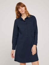Blusenkleid mit Faltendetails - Frauen - Sky Captain Blue Blusenkleid mit Faltendetails - Frauen - Sky Captain Blue - 1 - TOM TAILOR