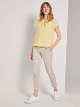 Henley-Bluse mit elastischem Bund - Frauen - light honey popcorn Henley-Bluse mit elastischem Bund - Frauen - light honey popcorn - 3 - TOM TAILOR