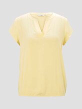 Henley-Bluse mit elastischem Bund - Frauen - light honey popcorn Henley-Bluse mit elastischem Bund - Frauen - light honey popcorn - 7 - TOM TAILOR
