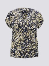 Henley-Bluse mit elastischem Bund - Frauen - yellow flower design Henley-Bluse mit elastischem Bund - Frauen - yellow flower design - 7 - TOM TAILOR