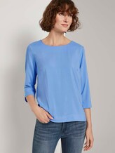 Bluse mit 3/4-Arm - Frauen - sea blue Bluse mit 3/4-Arm - Frauen - sea blue - 5 - TOM TAILOR