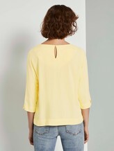 Bluse mit 3/4-Arm - Frauen - light honey popcorn Bluse mit 3/4-Arm - Frauen - light honey popcorn - 2 - TOM TAILOR