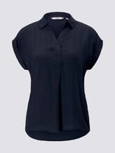 Blusenshirt mit Henley-Kragen - Frauen - Sky Captain Blue Blusenshirt mit Henley-Kragen - Frauen - Sky Captain Blue - 7 - TOM TAILOR