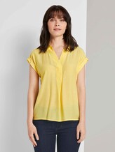 Blusenshirt mit Henley-Kragen - Frauen - honey popcorn Blusenshirt mit Henley-Kragen - Frauen - honey popcorn - 1 - TOM TAILOR