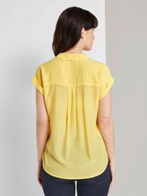 Blusenshirt mit Henley-Kragen - Frauen - honey popcorn Blusenshirt mit Henley-Kragen - Frauen - honey popcorn - 2 - TOM TAILOR