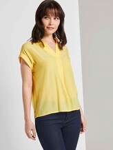 Blusenshirt mit Henley-Kragen - Frauen - honey popcorn Blusenshirt mit Henley-Kragen - Frauen - honey popcorn - 5 - TOM TAILOR