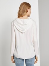 Bluse mit Kapuze - Frauen - White Bluse mit Kapuze - Frauen - White - 2 - TOM TAILOR