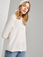 Bluse mit Kapuze - Frauen - White Bluse mit Kapuze - Frauen - White - 5 - TOM TAILOR