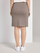 Checked jersey skirt - Women - camel small check Checked jersey skirt - Women - camel small check - 2 - TOM TAILOR