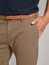 Travis regular Chinos with a belt - Men - bright brown cross design Travis regular Chinos with a belt - Men - bright brown cross design - 9 - TOM TAILOR