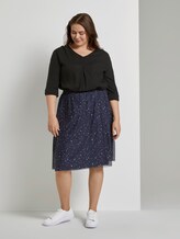 Turn-Up Bluse mit Faltendetails - Frauen - Deep Black Turn-Up Bluse mit Faltendetails - Frauen - Deep Black - 3 - My True Me