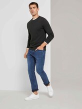 Pullover mit Strukturmuster - Männer - Black Grey Melange Pullover mit Strukturmuster - Männer - Black Grey Melange - 3 - TOM TAILOR