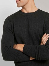 Pullover mit Strukturmuster - Männer - Black Grey Melange Pullover mit Strukturmuster - Männer - Black Grey Melange - 9 - TOM TAILOR