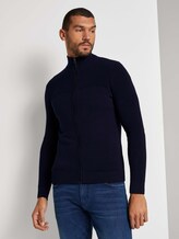 Strickjacke mit Stehkragen - Männer - Dark Blue Strickjacke mit Stehkragen - Männer - Dark Blue - 1 - TOM TAILOR