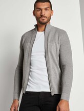 Strickjacke mit Stehkragen - Männer - Grey Heather Melange Strickjacke mit Stehkragen - Männer - Grey Heather Melange - 5 - TOM TAILOR