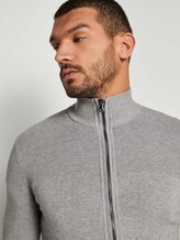 Strickjacke mit Stehkragen - Männer - Grey Heather Melange Strickjacke mit Stehkragen - Männer - Grey Heather Melange - 9 - TOM TAILOR