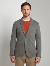Jersey Sakko mit feinem Hahnentrittmuster - Männer - grey houndstooth Jersey Sakko mit feinem Hahnentrittmuster - Männer - grey houndstooth - 1 - TOM TAILOR
