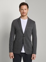 Jersey Sakko mit feinem Hahnentrittmuster - Männer - navy houndstooth Jersey Sakko mit feinem Hahnentrittmuster - Männer - navy houndstooth - 1 - TOM TAILOR