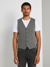 Anzugweste mit Hahnentrittmuster - Männer - grey houndstooth Anzugweste mit Hahnentrittmuster - Männer - grey houndstooth - 1 - TOM TAILOR