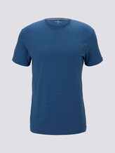T-Shirt mit Strukturstreifen - Männer - after dark blue T-Shirt mit Strukturstreifen - Männer - after dark blue - 7 - TOM TAILOR