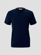 Fein gemustertes T-Shirt mit Brusttasche - Männer - Dark Blue Fein gemustertes T-Shirt mit Brusttasche - Männer - Dark Blue - 7 - TOM TAILOR