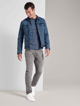 Fein gemustertes T-Shirt mit Brusttasche - Männer - after dark blue Fein gemustertes T-Shirt mit Brusttasche - Männer - after dark blue - 3 - TOM TAILOR