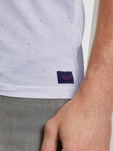 Fein gemustertes T-Shirt mit Brusttasche - Männer - White Fein gemustertes T-Shirt mit Brusttasche - Männer - White - 10 - TOM TAILOR