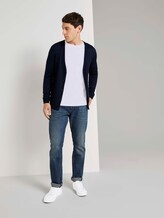 Feiner Cardigan aus Merinowolle - Männer - Knitted Navy Melange Feiner Cardigan aus Merinowolle - Männer - Knitted Navy Melange - 3 - TOM TAILOR